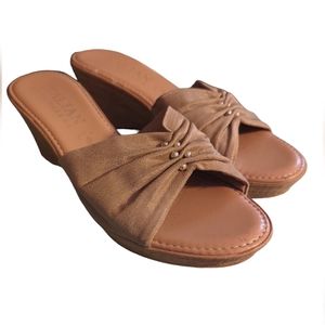 Italian Shoemakers Wedge Sandals Size 7 M